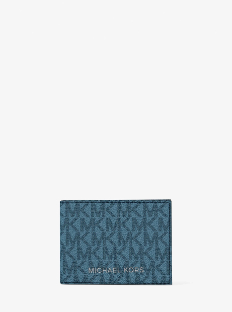 Мужской кошелек Cooper Michael Kors с картхолдером в подарочной коробке 1162684291 (Синий One size)