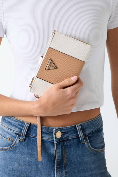 Гаманець Laurel Guess з ремінцем на руку 1162712778 (Бежевий/Молочний One size)
