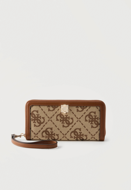 Женский кошелек Audrey Guess на молнии 1162713511 (Бежевый/Коричневый One size)