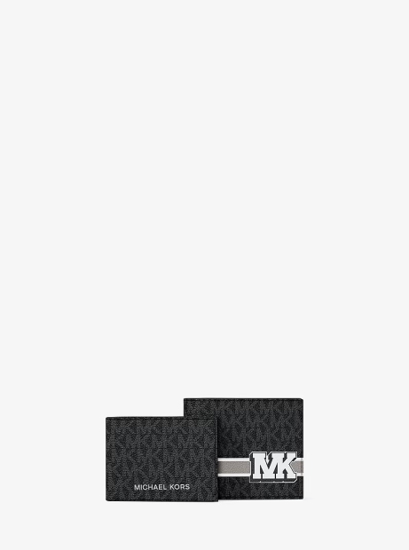 Мужской кошелек Cooper Michael Kors с картхолдером в подарочной коробке 1162810876 (Черный One size)