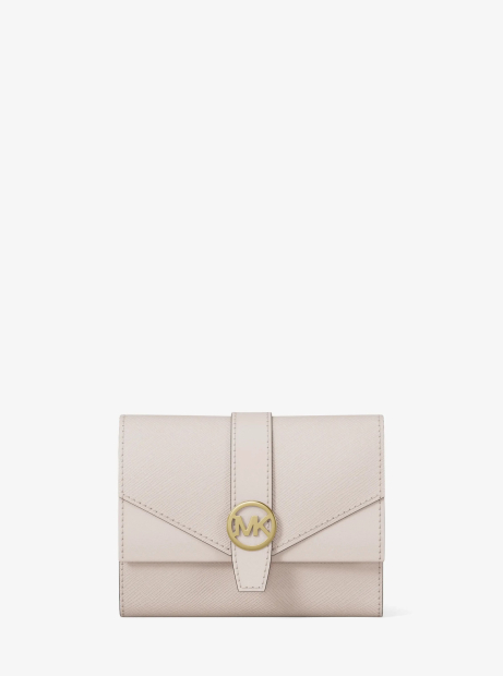 Женский кожаный кошелек Greenwich Michael Kors в подарочной коробке 1162847671 (Молочный One size)