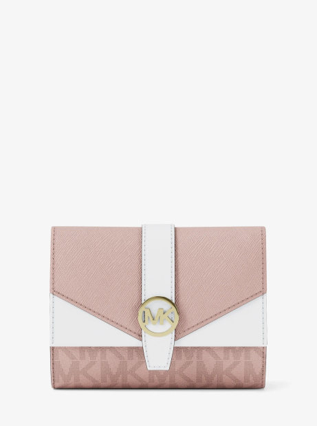 Жіночий гаманець Greenwich Michael Kors у подарунковій коробці 1162870058 (Білий/Рожевий One size)