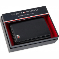 Шкіряне портмоне чоловіче Tommy Hilfiger art962797 (Чорний)