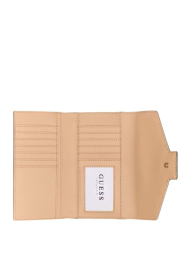 Стильный женский кошелек Guess на кнопке 1159838821 (Белый/Розовый One size)