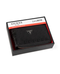 Чоловічий шкіряний гаманець Guess із RFID-міткою 1159839782 (Чорний One size)
