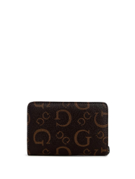 Стильный женский кошелек Guess с принтом 1159840896 (Коричневый One size)