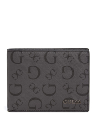 Мужской подарочный набор Guess кошелек, картхолдер и брелок 1159841061 (Серый One size)