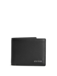 Чоловічий подарунковий набір Guess гаманець та картхолдер 1159841483 (Чорний One size)