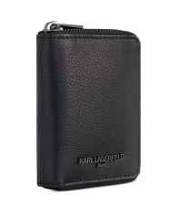 Кожаный кошелек Karl Lagerfeld Paris с логотипом 1159842404 (Черный One size)