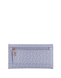 Стильный женский кошелек Guess на кнопке 1159843338 (Сиреневый One size)