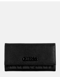 Стильный женский кошелек Guess на кнопке 1159843344 (Черный One size)