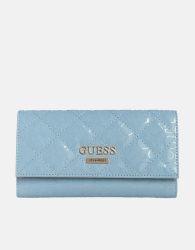 Стильный женский кошелек Guess на кнопке 1159843715 (Голубой One size)
