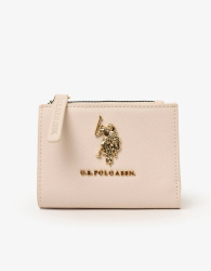 Практичный женский кошелек на кнопке U.S. Polo Assn 1159843746 (Молочный One size)