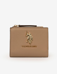Практичный женский кошелек на кнопке U.S. Polo Assn 1159843750 (Коричневый One size)