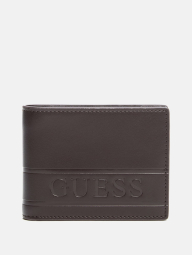 Двойной мужской кошелек Guess с картхолдером 1159846007 (Коричневый One size)