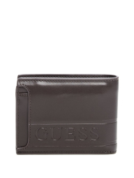 Двойной мужской кошелек Guess с картхолдером 1159846007 (Коричневый One size)