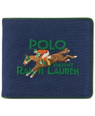 Стильный мужской кошелек Polo Ralph Lauren 1159846571 (Синий One size)