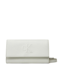 Стильный кошелек Calvin Klein с ремешком через плечо 1159846833 (Серый One size)