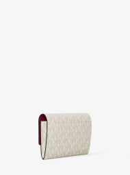 Женский кошелек Jet Set Michael Kors с картхолдером 1159850053 (Молочный/Розовый One size)