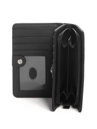 Классический женский кошелек Guess на кнопке 1159850054 (Черный One size)