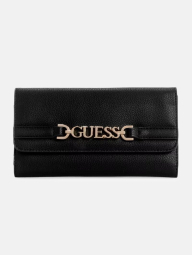 Женский кошелек Guess на кнопке 1159850064 (Черный One size)