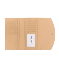 Женский кошелек с принтом Guess на кнопке 1159850074 (Молочный One size)