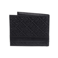 Мужской кожаный кошелек Guess с тиснением 1159852233 (Черный One size)