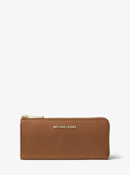 Женский кожаный кошелек Jet Set Travel от Michael Kors с логотипом 1159852526 (Коричневый One size)