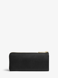 Женский кожаный кошелек Jet Set Travel от Michael Kors с логотипом 1159852530 (Черный One size)