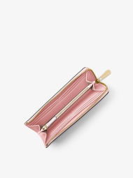 Женский кожаный кошелек Jet Set Travel от Michael Kors с логотипом 1159852535 (Розовый One size)