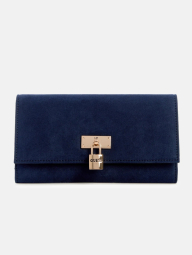 Женский кошелек Guess на кнопке 1159853250 (Синий One size)