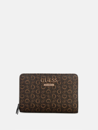 Жіночий гаманець Guess з принтом 1159854179 (Коричневий One size)