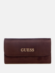 Жіночий гаманець з екозамші Demelza Guess на кнопці 1159860594 (Коричневий One size)