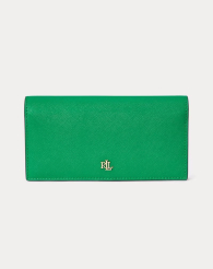 Жіночий гаманець Lauren Ralph Lauren з натуральної шкіри 1159862532 (Зелений One size)