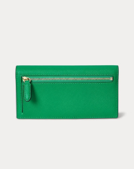 Жіночий гаманець Lauren Ralph Lauren з натуральної шкіри 1159862532 (Зелений One size)