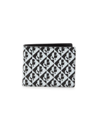 Кожаный кошелек Karl Lagerfeld Paris с логотипом 1159863614 (Черный/Белый One size)