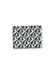 Кожаный кошелек Karl Lagerfeld Paris с логотипом 1159863614 (Черный/Белый One size)