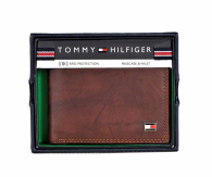 Шкіряний гаманець Tommy Hilfiger гаманець 1160951799 (Коричневий One size)