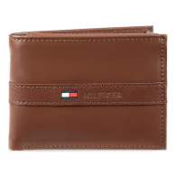 Кошелек кожаный Tommy Hilfiger бумажник портмоне 1161520561 (Коричневый One size)