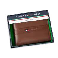 Кошелек кожаный Tommy Hilfiger бумажник портмоне 1161520561 (Коричневый One size)
