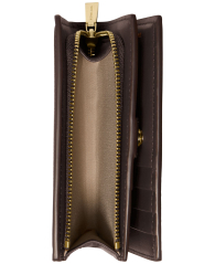 Кожаный кошелек Michael Kors с логотипом 1162587303 (Коричневый One size)