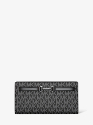 Женский кошелек Carson на кнопке Michael Kors в подарочной коробке 1162649495 (Черный One size)