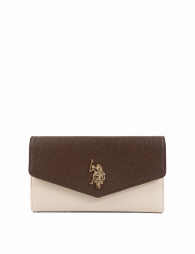 Женский кошелек U.S. Polo Assn 1162817344 (Коричневый/Молочный One size)