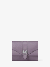 Женский кожаный кошелек Greenwich Michael Kors в подарочной коробке 1162871061 (Сиреневый One size)