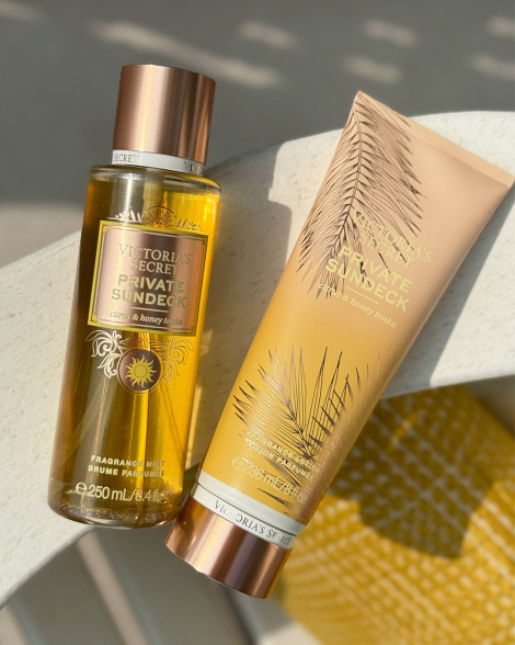 Набір спрей і лосьйон для тіла Private Sundeck Victoria's Secret оригінал