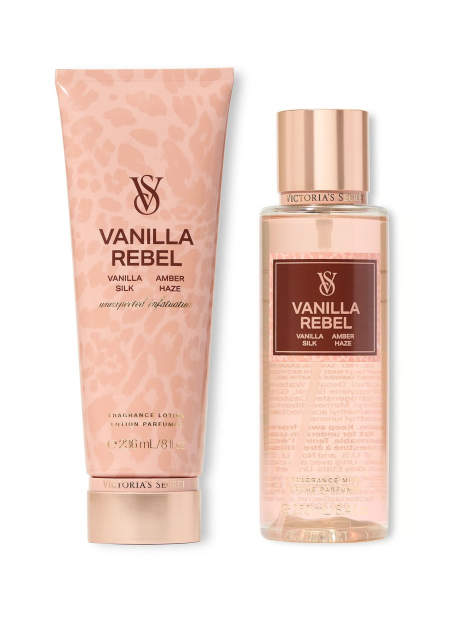 Набір для тіла Vanilla Rebel Victoria's Secret лосьйон та міст 1159841656 (Бежевий 236 ml/250 ml)