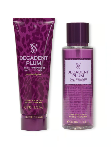 Набір для тіла Decadent Plum Victoria's Secret лосьйон та міст 1159841666 (Фіолетовий 236 ml/250 ml)