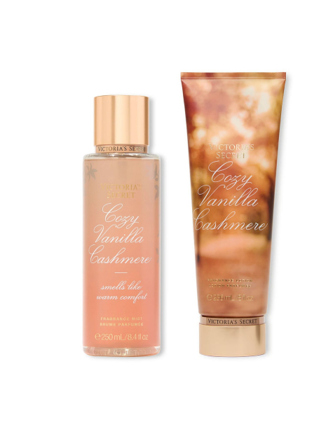 Набор для тела Cozy Vanilla Cashmere Victoria’s Secret мист и лосьон 1159842500 (Коричневый 236 ml/250 ml)
