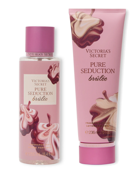 Набор для тела Victoria’s Secret Pure Seduction Brulee мист и лосьон 1159844940 (Розовый 236 ml/250 ml)