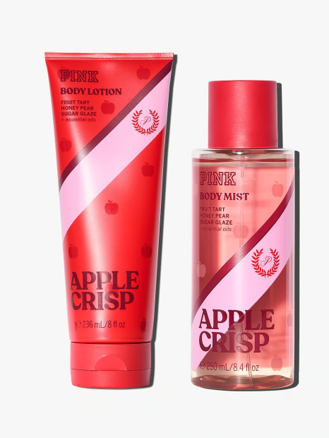 Набор для тела Apple Crisp Victoria’s Secret Pink мист и лосьон 1159845839 (Красный 236 ml/250 ml)